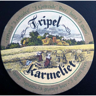 DESSOUS DE VERRE A BIÈRE Tripel Karmeliet bière 3 grains