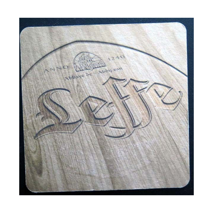 Dessous de verre à bière Leffe Ruby Abbaye de Abdij van