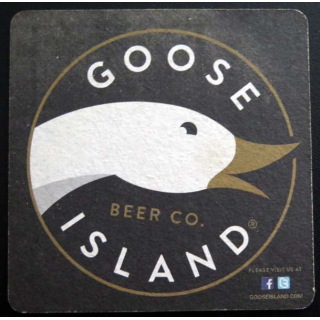 DESSOUS DE VERRE A BIÈRE Goose Island de largeur 9,3 cm