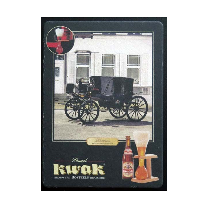 DESSOUS DE VERRE A BIÈRE carte postale Kwak de largeur 10,1 cm 