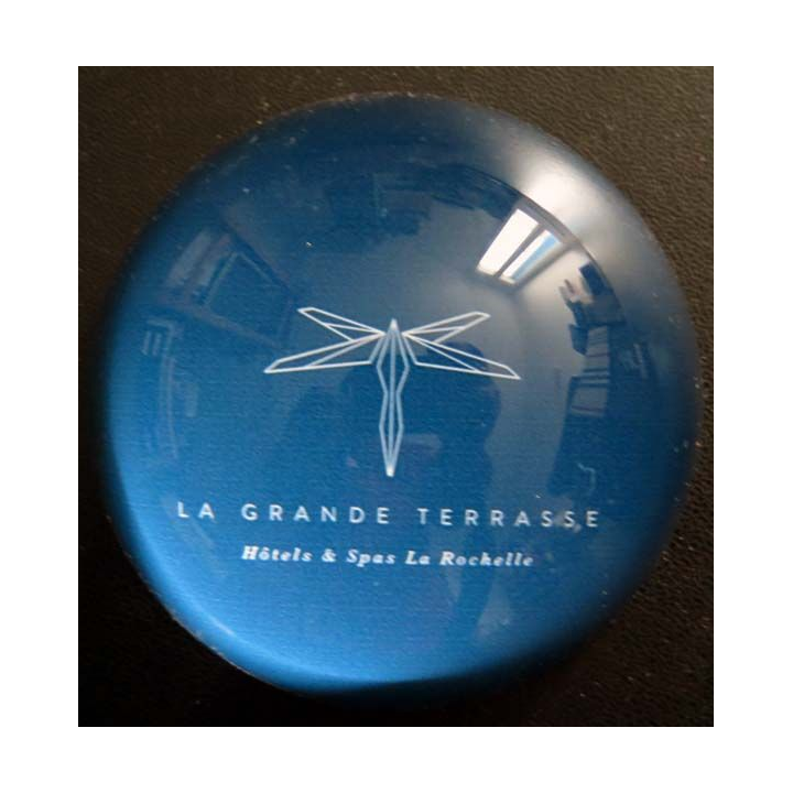 Presse verre publicitaire La Grande Terrasse Hôtels et Spas La Rochelle 