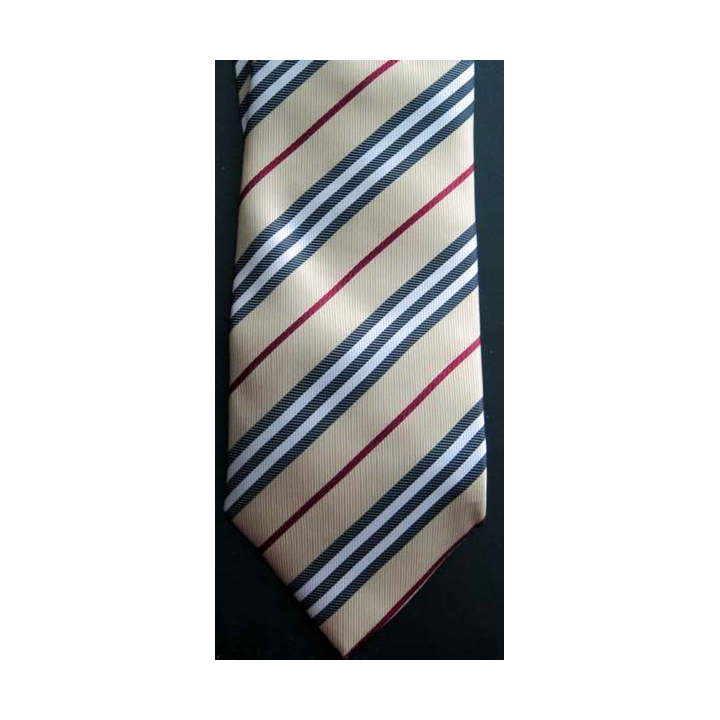Cravate Burberry dans son coffret avec sa pochette faite main 100% soie