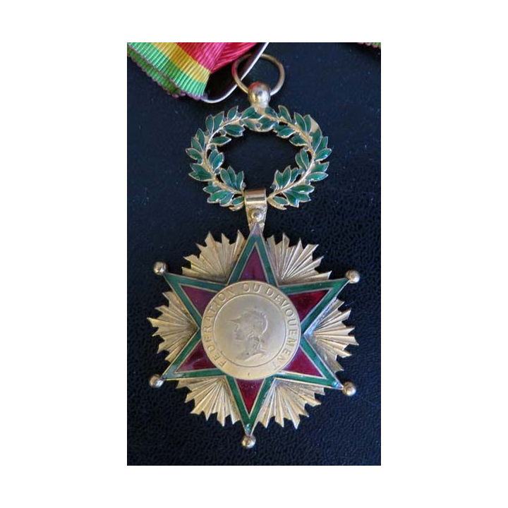 FRANCE : Médaille de commandeur de la fédération du dévouement en émail