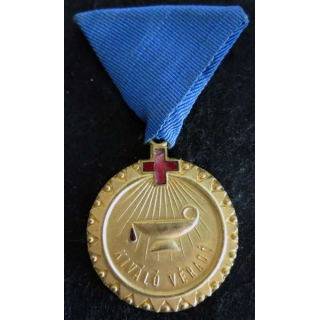 HONGRIE : médaille du prix ​​de l'organisation du don de sang de la Croix-Rouge hongroise
