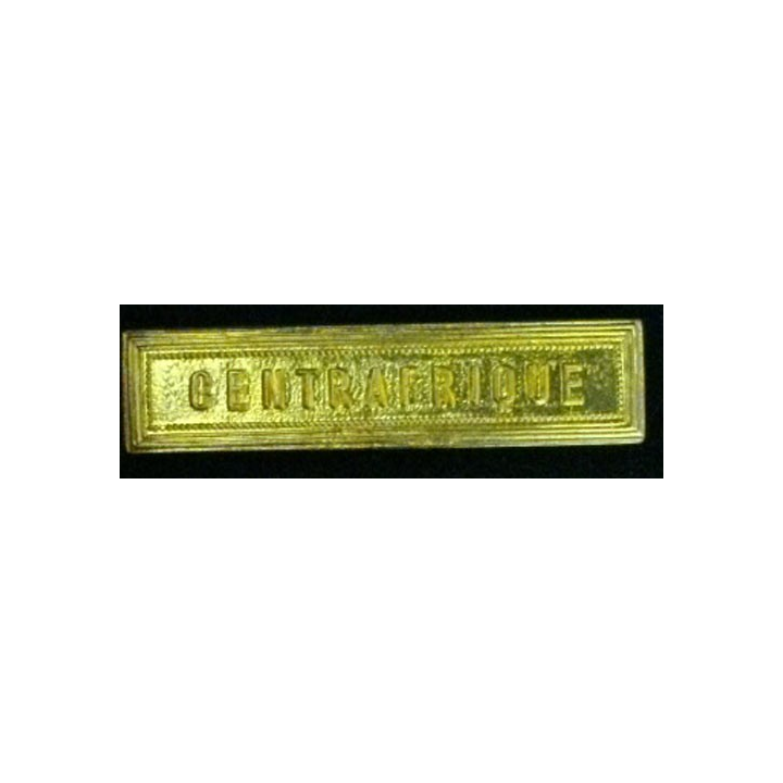 BARRETTE "CENTRAFRIQUE" DORÉE