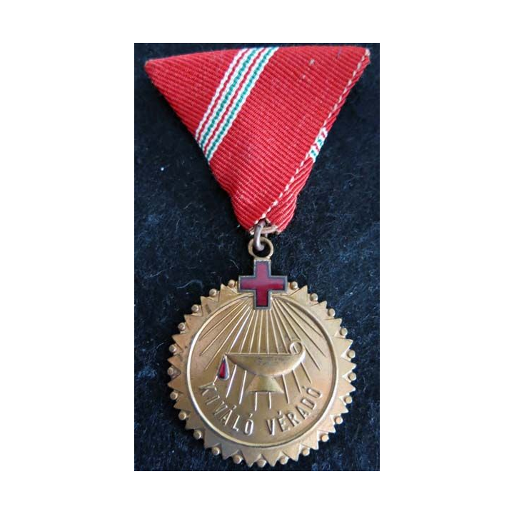 HONGRIE : médaille du prix ​​de l'organisation du don de sang de la Croix-Rouge hongroise