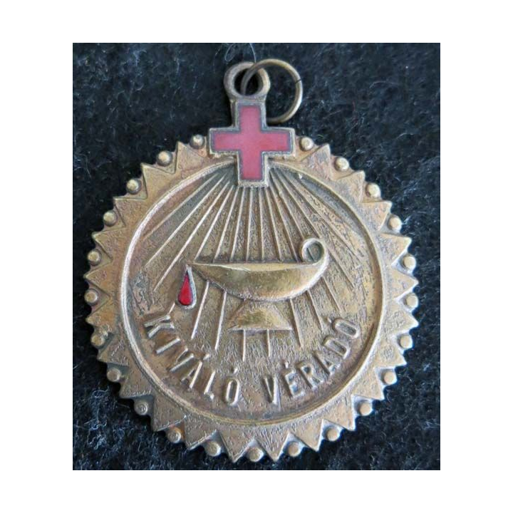 HONGRIE : médaille du prix ​​de l'organisation du don de sang de la Croix-Rouge hongroise