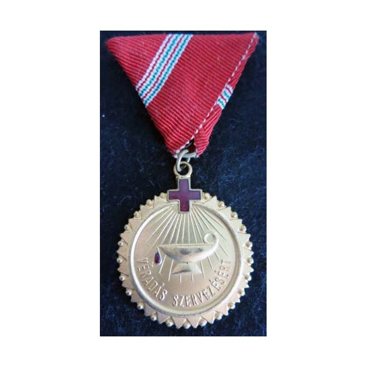 HONGRIE : médaille du prix ​​de l'organisation du don de sang de la Croix-Rouge hongroise