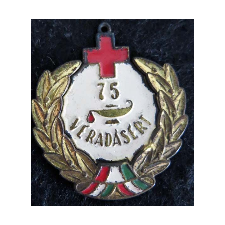HONGRIE : médaille 75° prix "Excellent donneur de sang" pour don de sang