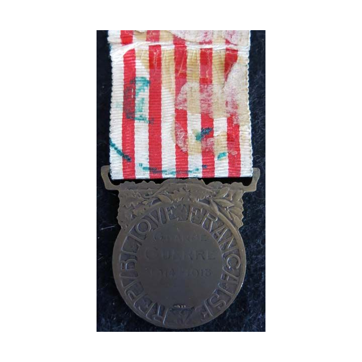 FRANCE : médaille commémorative de la guerre 1914-1918  en bronze