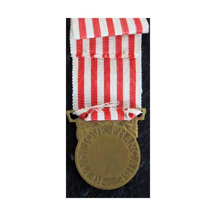 FRANCE : médaille commémorative de la guerre 1914-1918  en bronze