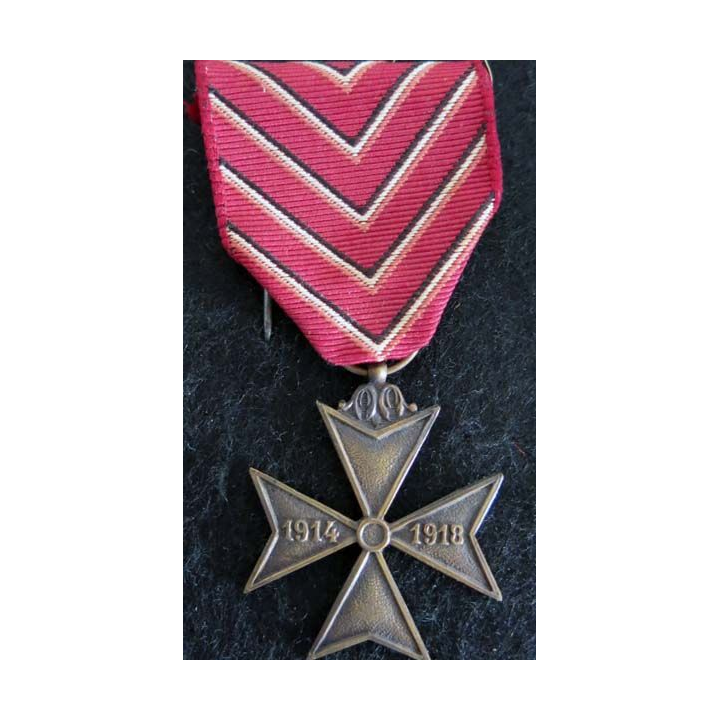 BELGIQUE : médaille de la croix des déportés de la guerre 1914-1918