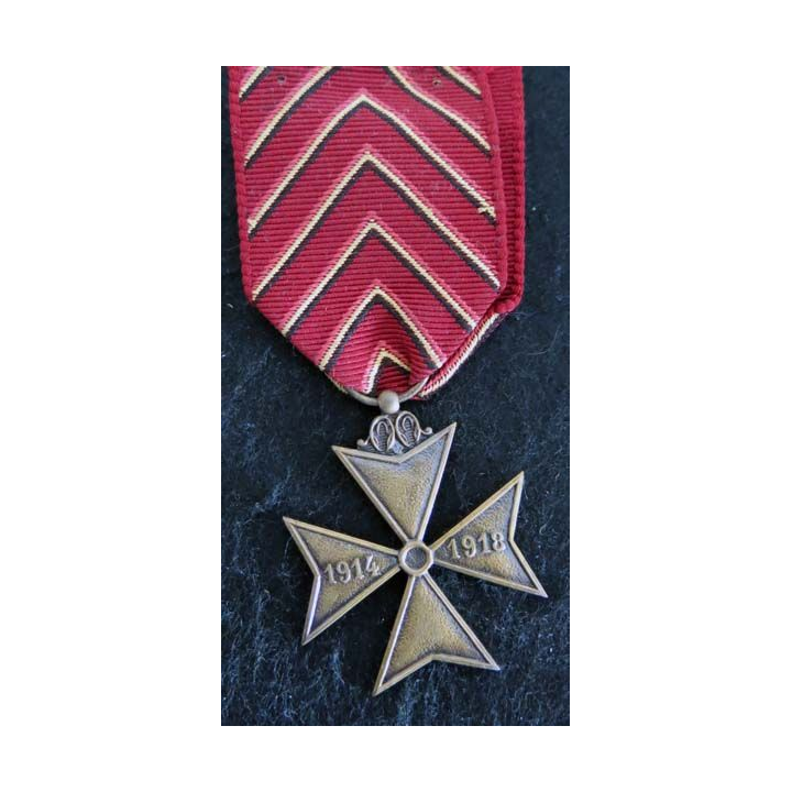 BELGIQUE : médaille de la croix des déportés de la guerre 1914-1918