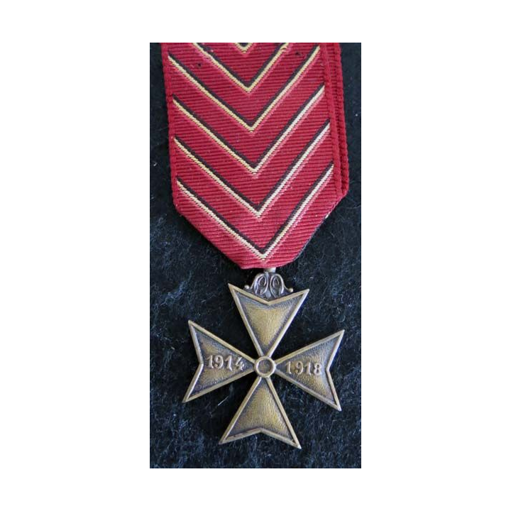 BELGIQUE : médaille de la croix des déportés de la guerre 1914-1918