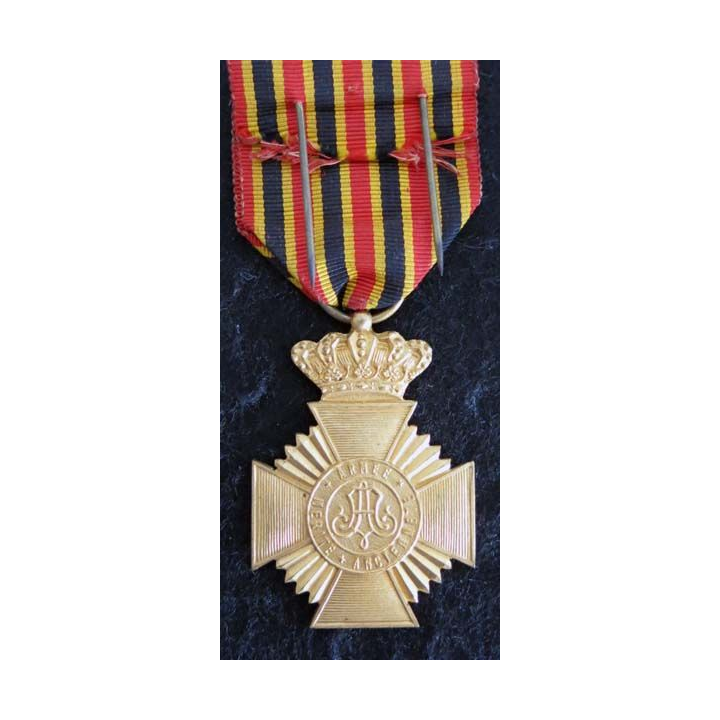 BELGIQUE : médaille Décoration militaire de 2° classe pour ancienneté