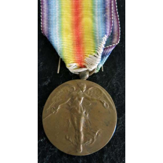 BELGIQUE :  médaille interalliée de La Victoire 1914-1918 en bronze