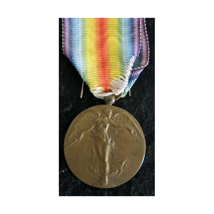 BELGIQUE :  médaille interalliée de La Victoire 1914-1918 en bronze