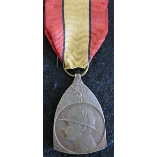 BELGIQUE : médaille commémorative de la 1° guerre mondiale 1914-1918 en bronze