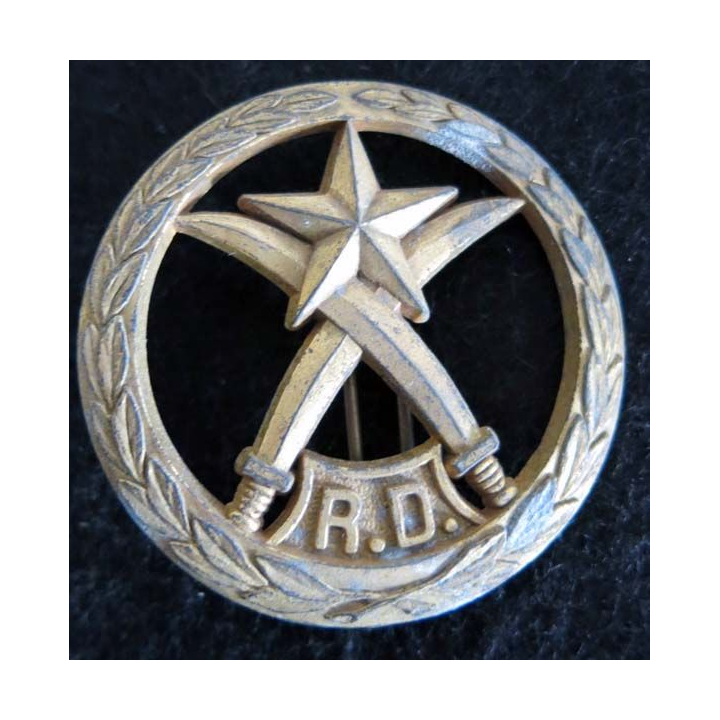 DJIBOUTI : Insigne de béret métallique des forces armées de Djibouti RD Drago Paris