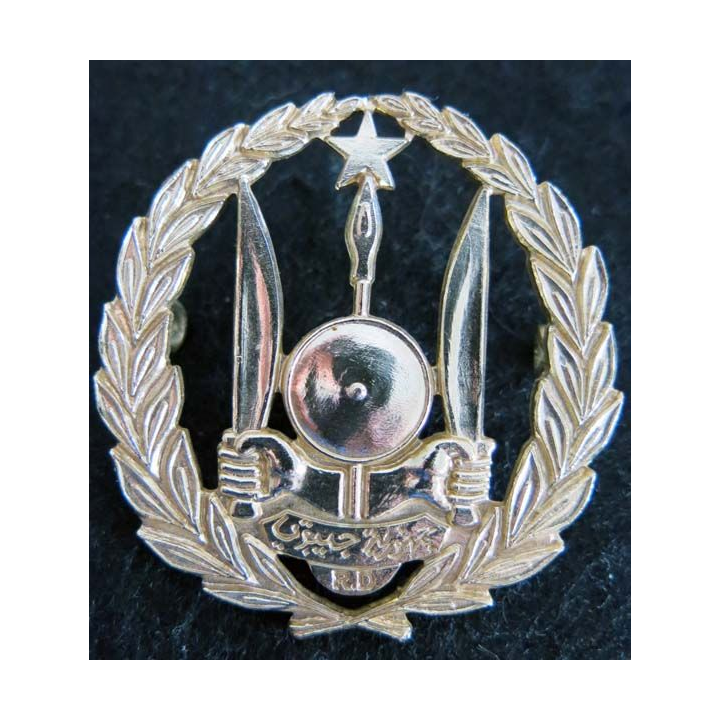 DJIBOUTI : Insigne de béret métallique des forces armées de Djibouti RD fabrication locale