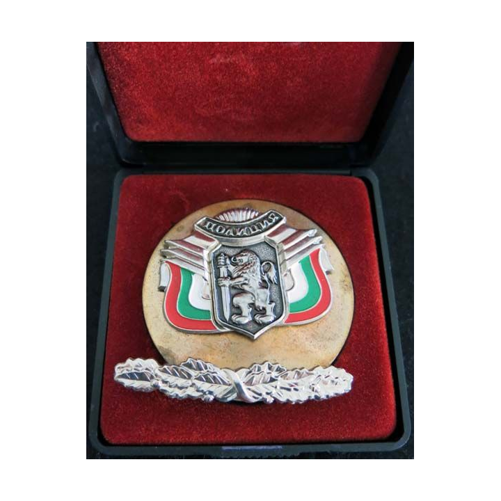 HONGRIE : médaille de table des forces de police hongroise avec écrin