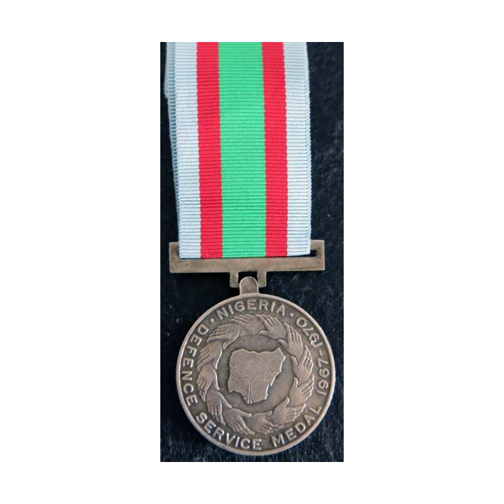 NIGERIA  : médaille de la Defence Service Medal 1975 en métal couleur argent