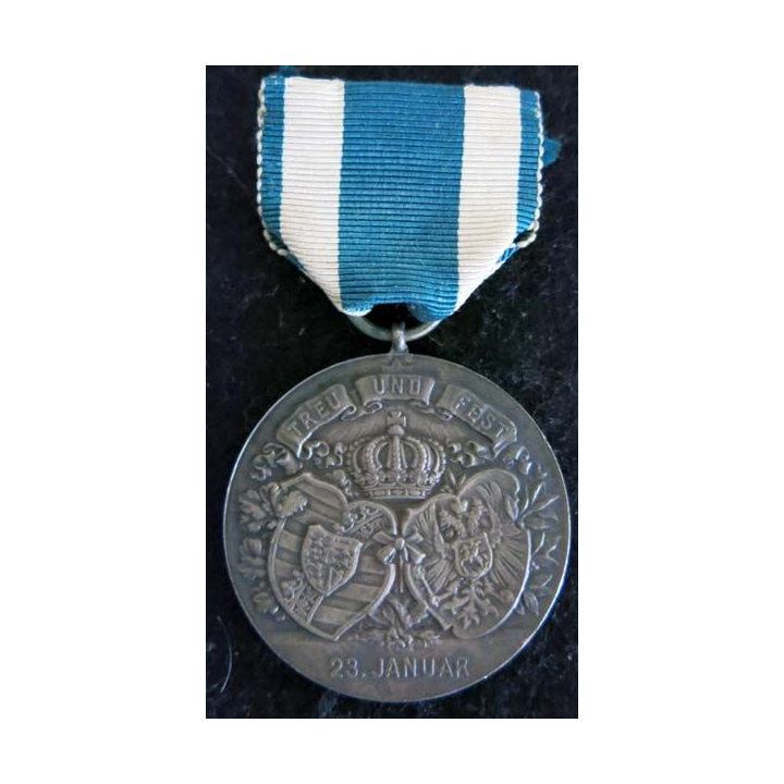 SAXE : médaille Médaille commémorative de l'anniversaire de mariage du duc Alfred et de la grande duchesse Marie (Coburg-Gotha)
