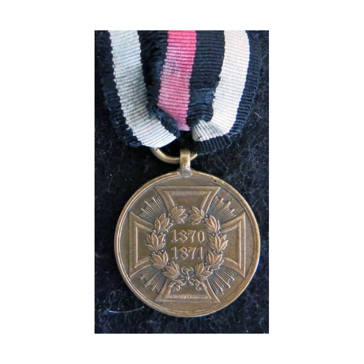 PRUSSE : médaille pour les combattants Kriegsdenkmünze für die Feldzüge 1870-71 bronze
