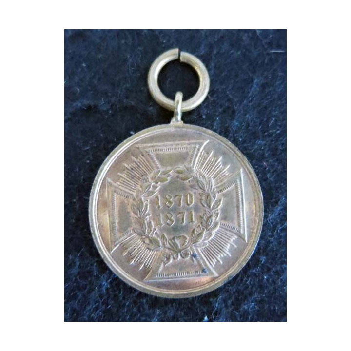 PRUSSE : médaille pour les combattants Kriegsdenkmünze für die Feldzüge 1870-1871 bronze