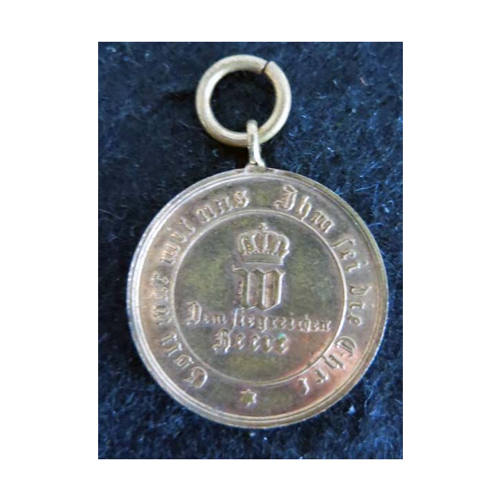 PRUSSE : médaille pour les combattants Kriegsdenkmünze für die Feldzüge 1870-1871 bronze
