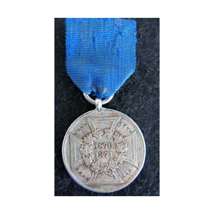 PRUSSE : médaille pour les non-combattants Kriegsdenkmünze für die Feldzüge 1870-71 acier