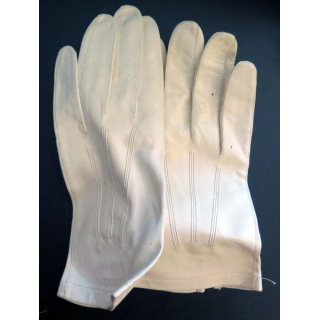 Gants en cuir blanc de tenue de sortie officier Rousseau Niort