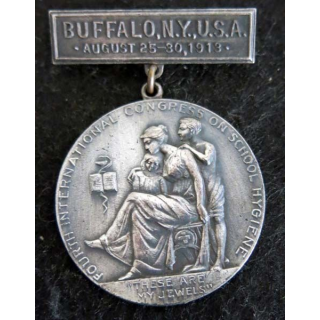 USA  : médaille Fourth international congress on school hygiene Buffalo N.Y