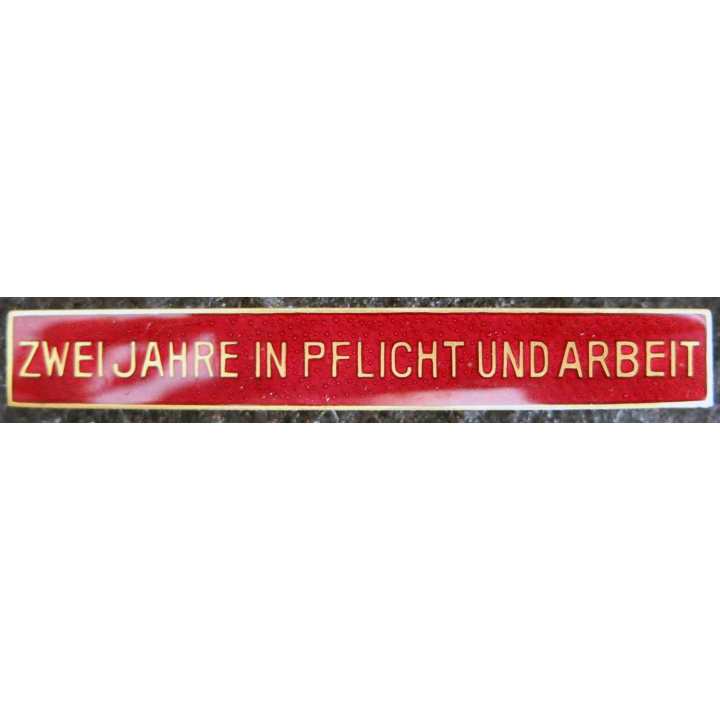 ALLEMAGNE : insigne zwei jahre in pflicht und arbeit orthopadisches spital invaliden schulen en émail