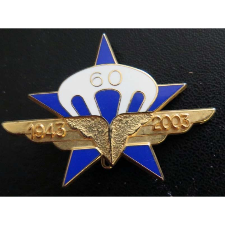 RCP 60° anniversaire 1° régiment chasseurs parachutistes 1943 - 2003