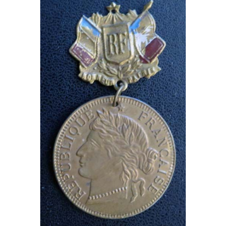 médaille de cocarde de conscrit Bon pour le service années 1900
