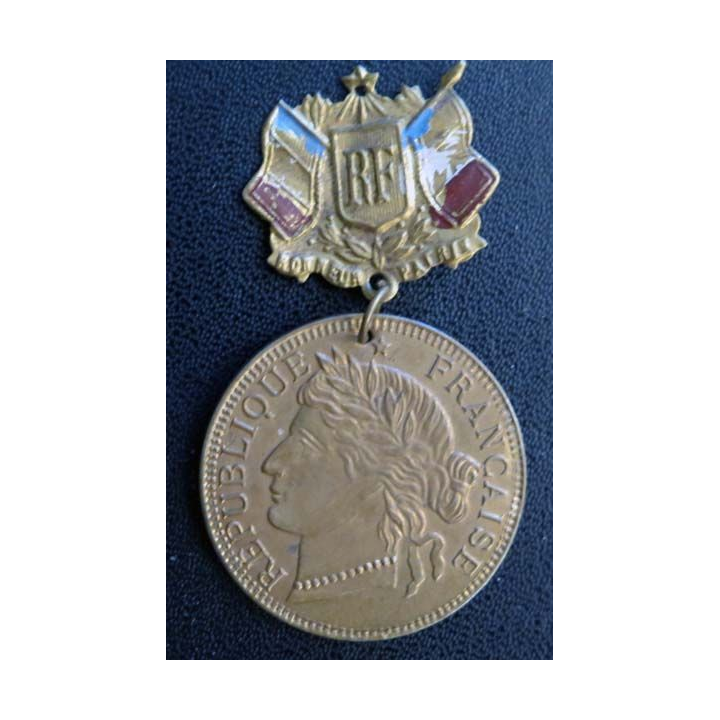 médaille de cocarde de conscrit Bon pour le service années 1900