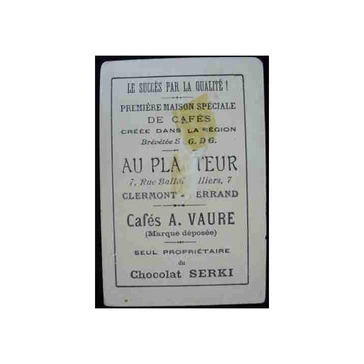 AU PLANTEUR - CAFES A.VAURE - CARTES A JOUER