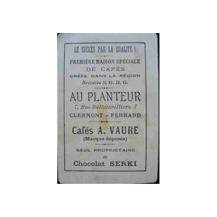 AU PLANTEUR - CAFES A.VAURE - CARTES A JOUER