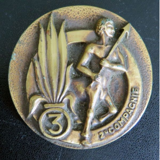 3° REI : médaille de la 2° cie du 3° régiment étranger d'infanterie 