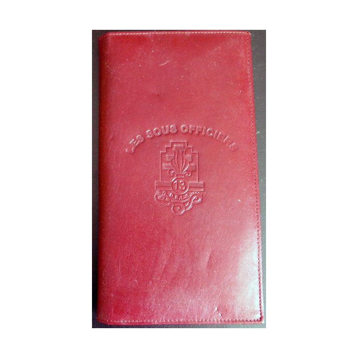 13° DBLE : Porte feuille et porte cartes en cuir de la 13° DBLE