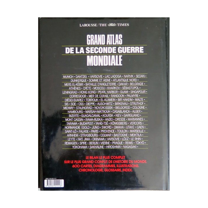 Grand Atlas de la Seconde guerre mondiale Larousse 