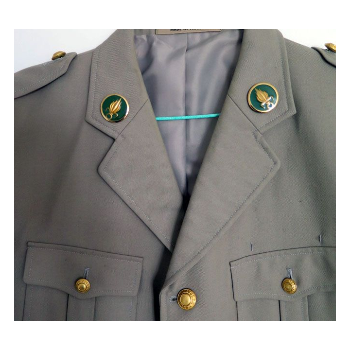 Veste terre de France de la Légion étrangère avec insignes de col 