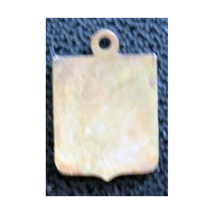 BLASON INCONNU : insigne métallique ancien blason en émail 11 x 16 mm