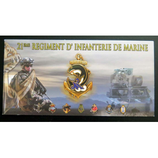 Carte de voeux du 21° Régiment d'Infanterie de marine RIMA