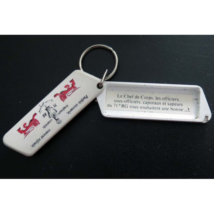 71° RG : Porte Clefs - Porte préservatif du 71° Régiment du génie