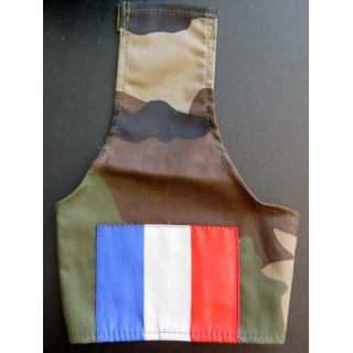 FRANCE : BRASSARD DÉPAULE FRANCE sur tissu camouflé