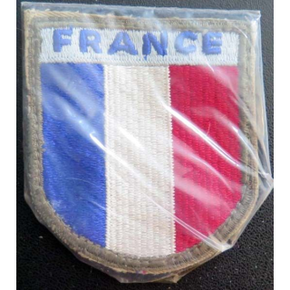 FRANCE : insigne tissu France sous plastique de protection