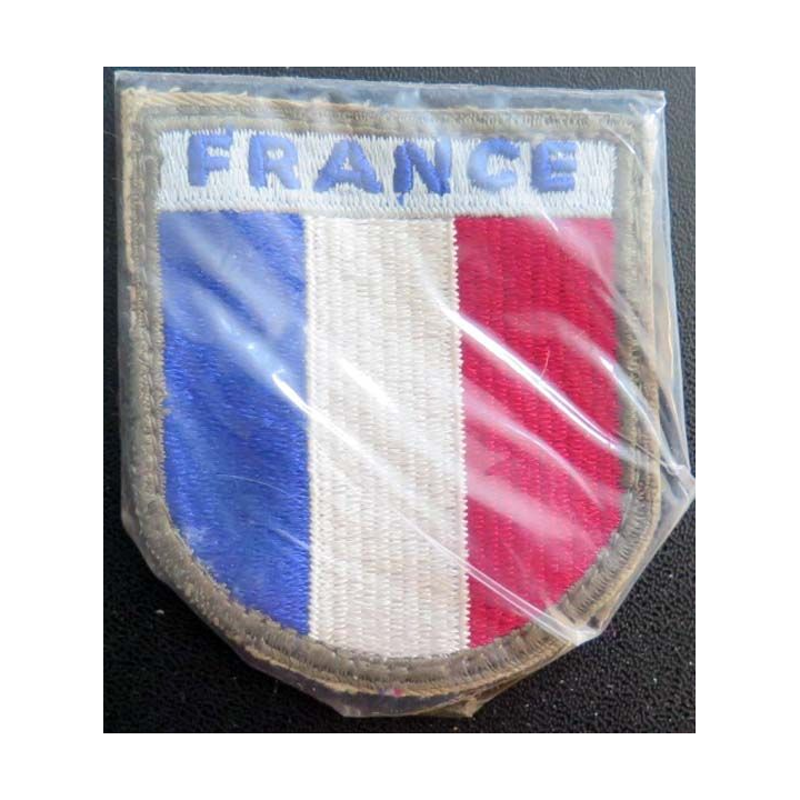 FRANCE : insigne tissu France sous plastique de protection