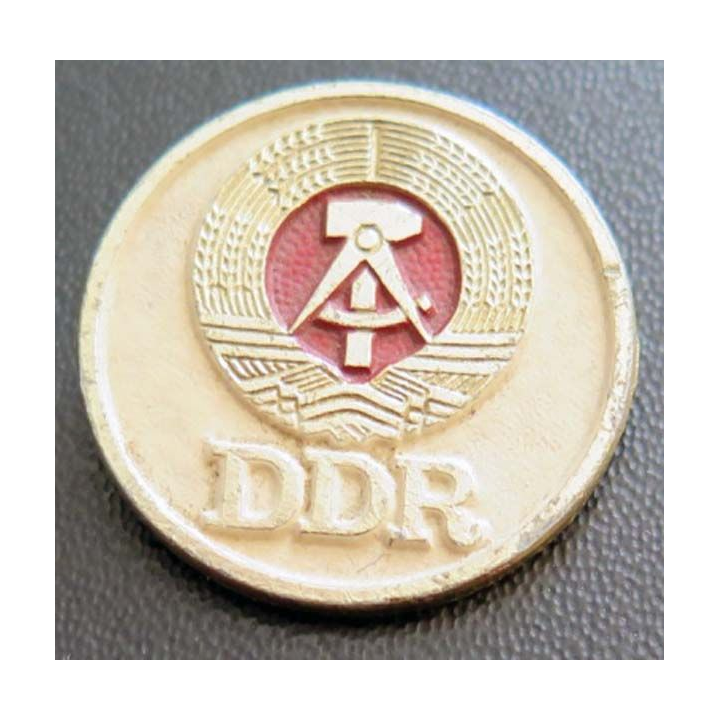 DDR : insigne métallique de la DDR Allemagne de l'Est